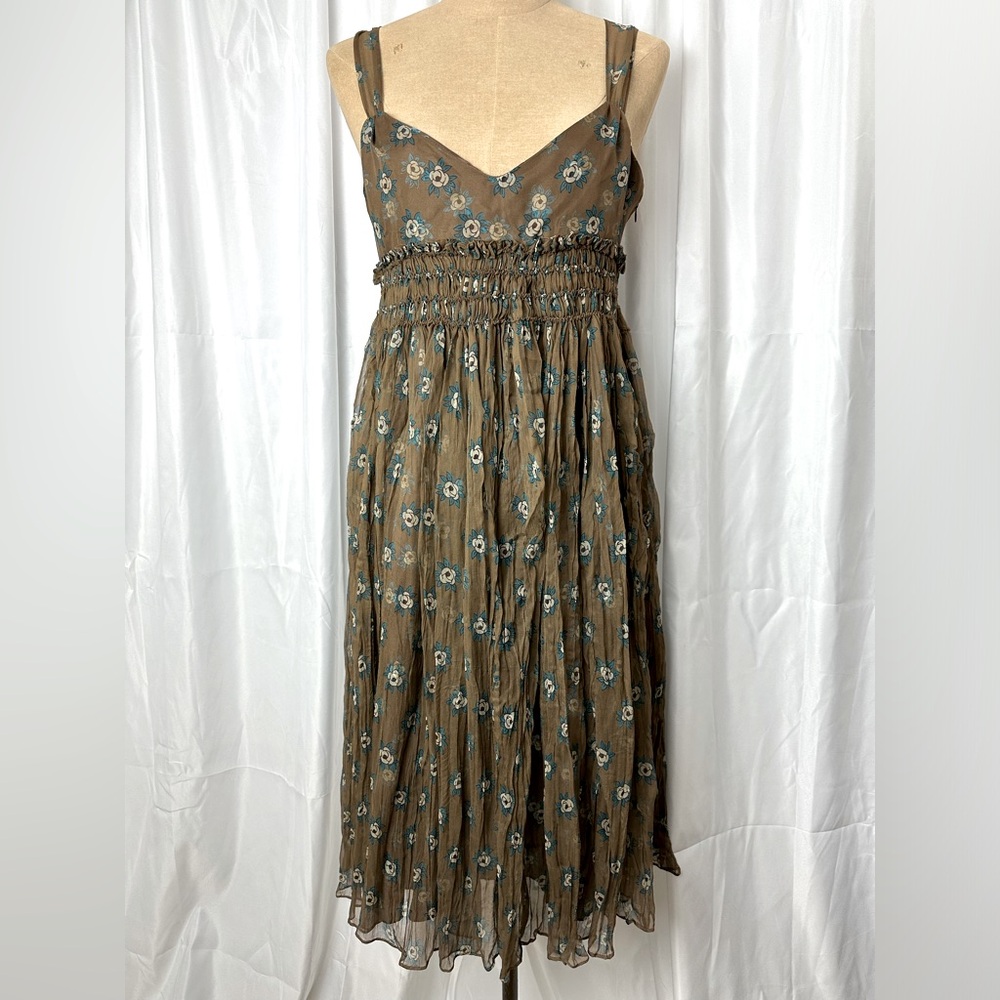 TOCCA sheer floral empire dress - size 8 New without tag